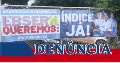Sindsep-DF registra ocorrência para apurar e punir culpados pela destruição das faixas do sindicato na EBSERH